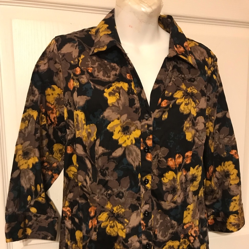 212 collection blouse multicolor S XL 3/4 sleeve